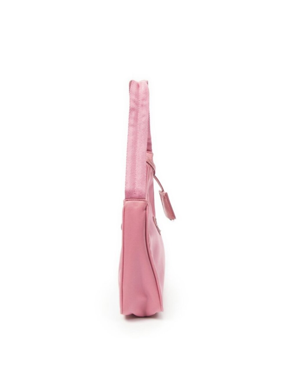 Prada Mini Zip Hobo Pink Nylon Canvas - Picture 14 of 15